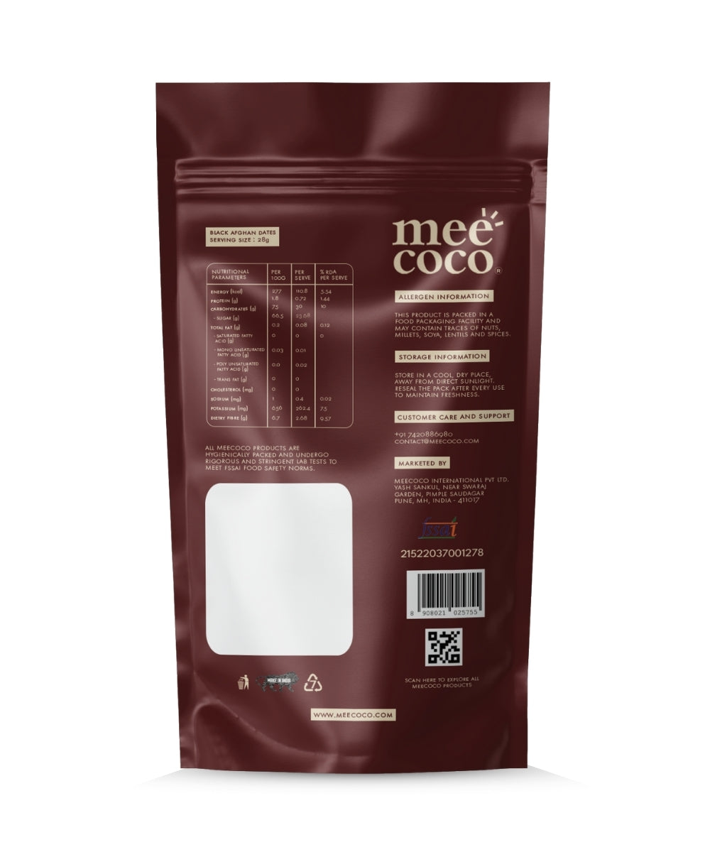 Meecoco Black Afghan Dates