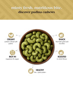 Spiced Cashews Combo: Peri peri cashews, Pudina cashews, Black Pepper cashews (200gm x 3)