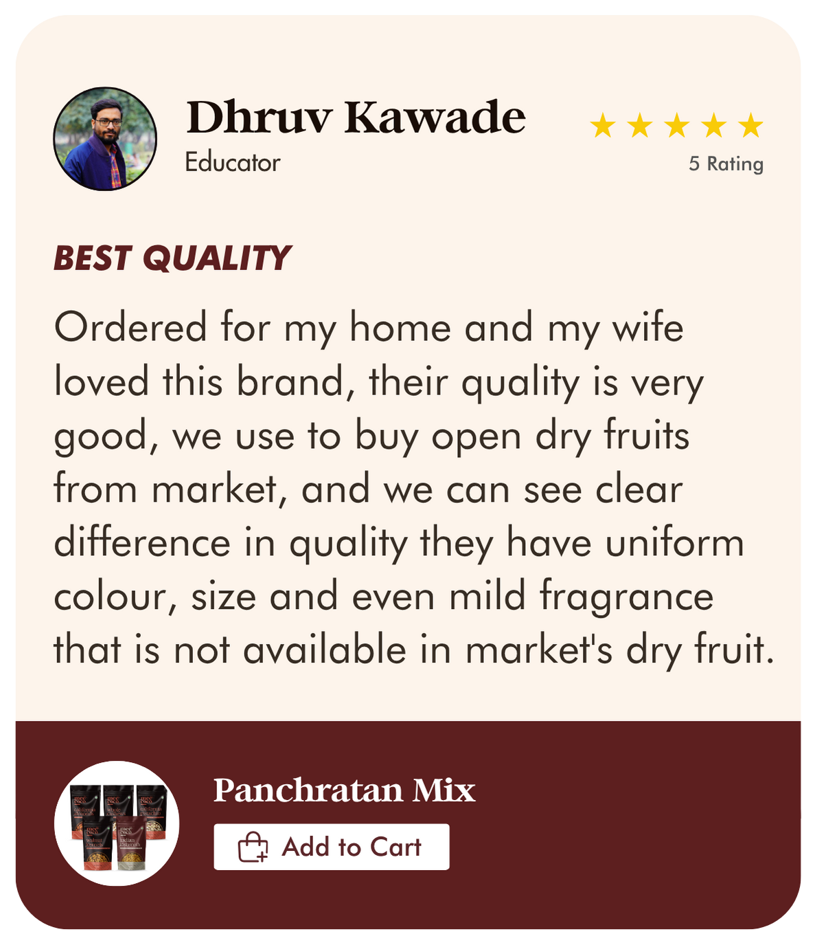 Customer review