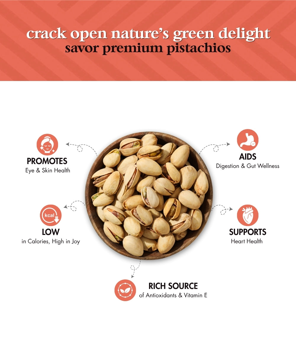 Panchratan Mix: Almonds, Cashews, Pistachios, Walnuts, Green Kishmish (200gm x 5)