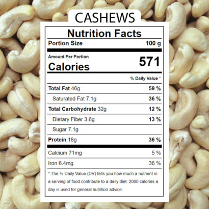 Nutritional-fact-cashew